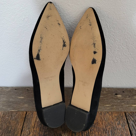 Nine West 'Abay' Pointed Toe Glitter Flats - Picture 7 of 7